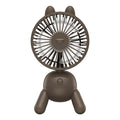 Mini Desktop Electric Fan For Summer Office Home Air Conditioning Mute USB Rechargeable Cartoon Shaking Head Fan Desk Fan